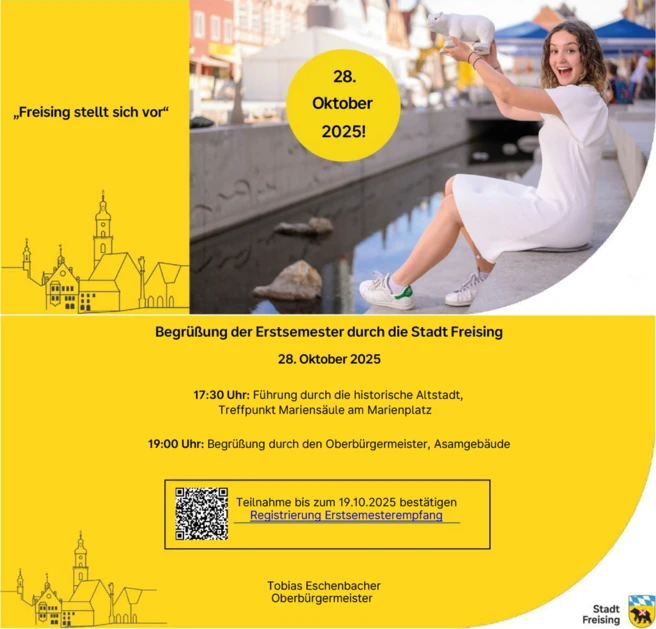 Erstsemesterempfang Stadt Freising 2025 Poster