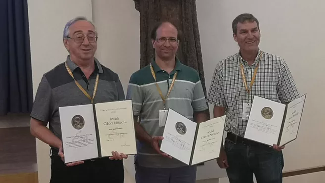 Prof. Tellier at the award ceremony