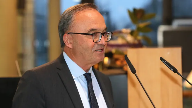 Speech TUM Vice President Gerhard Müller at the New Year's reception.