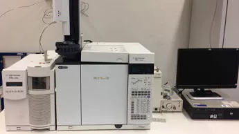 - Py2020iD double shot pyrolyzer (Frontier Laboratories)<br />
- Coupled to a 5975C Series GC/MSD system (Agilent Technologies)