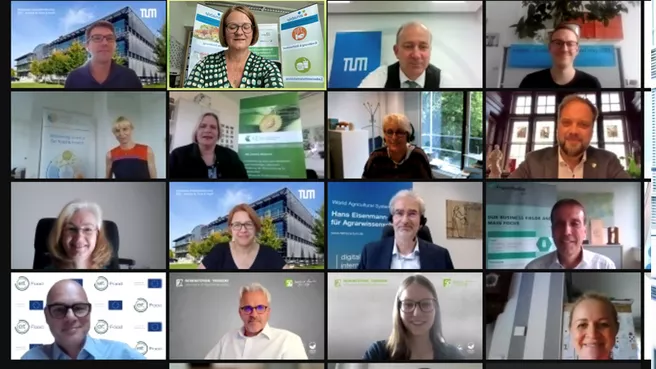 Screenshot des Onlinemeetings zum Innovationstag 2021