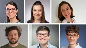 Portraits of the six award winners for the best master's thesis