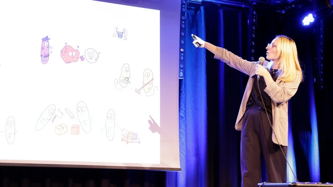 Isabel Keidel von der TUM beim Slam