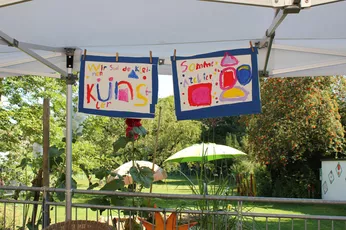 Kunst im Garten des TUM Kinderhorts Freising
