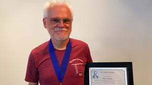 Dr. Peter Schad with the Guy Smith Medal