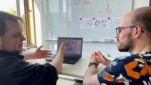 Wissenschaftler bei der Arbeit