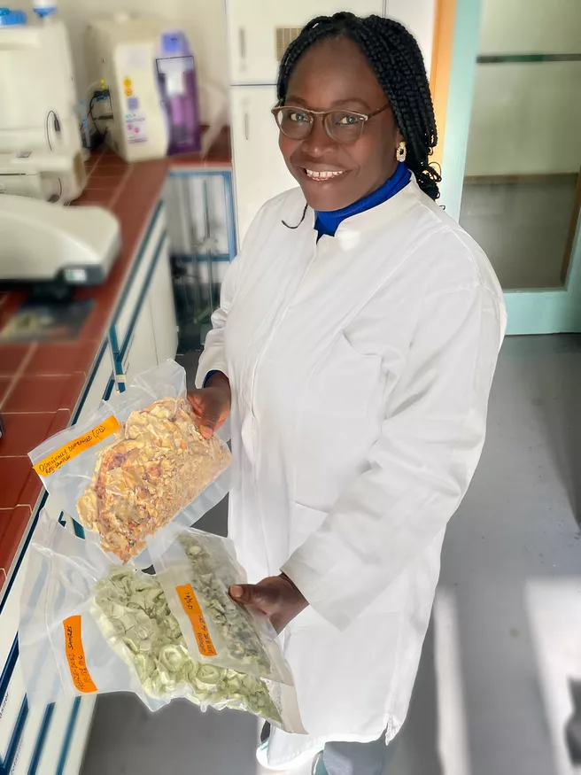 Dr. Esther Chinelo Omah in her lab