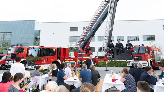 Festakt mit Fahrzeugweihe und Schlüsselübergabe des neuen Fahrzeugs 