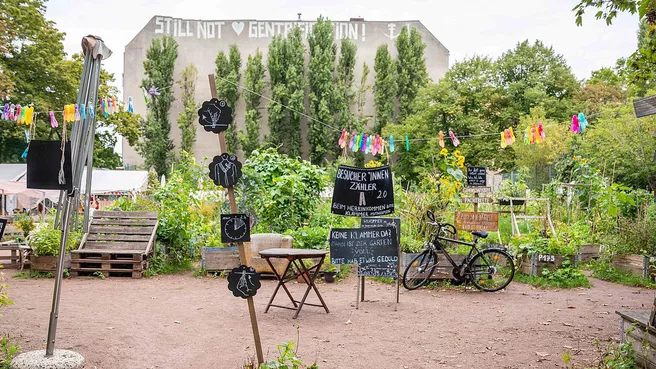 Garten in einer Stadt 