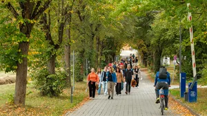 Erstsemester:innen auf dem Campus Freising