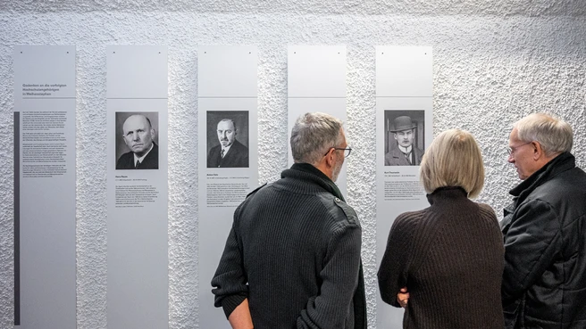 Information boards about the THM during the Nazi era 