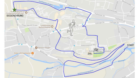 Streckenverlauf vom Weihenstephaner Berglauf