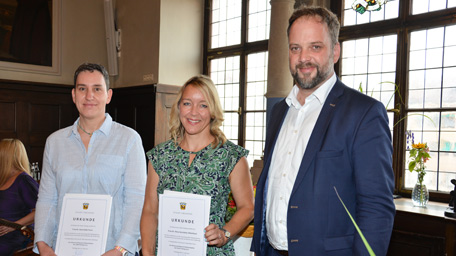 Award ceremony for Prof. Uhlenhaut in 2022