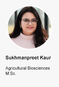 Sukhmanpreet Kaur, Agricultural Biosciences M.Sc.