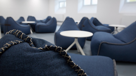 Lernräume am Campus Weihenstephan Lounge im StudiTUM-Haus Weihenstephan